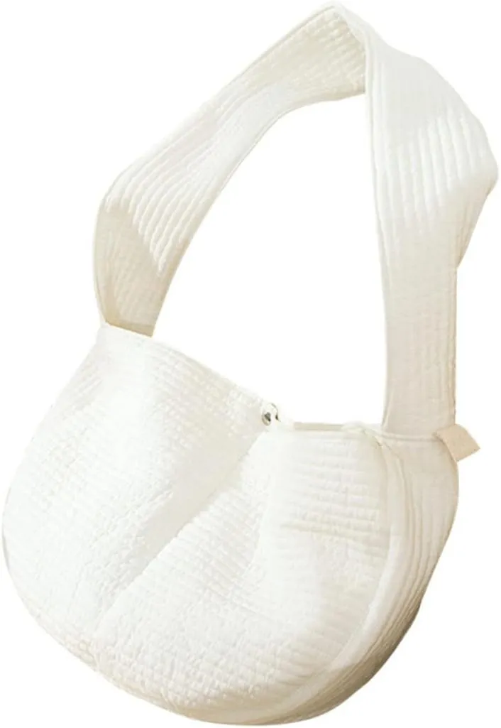Puppy Carrier Canvas Bag Breathable Cross-Body Kitten Container for Outdoor Travel Shoulder Strap for Convenient Pet Carrying