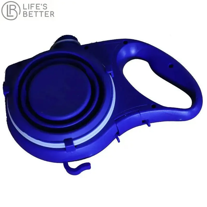 Retractable Dog Lead with Built-in Water Bottle, Bowl & Poo Bag Dispenser: