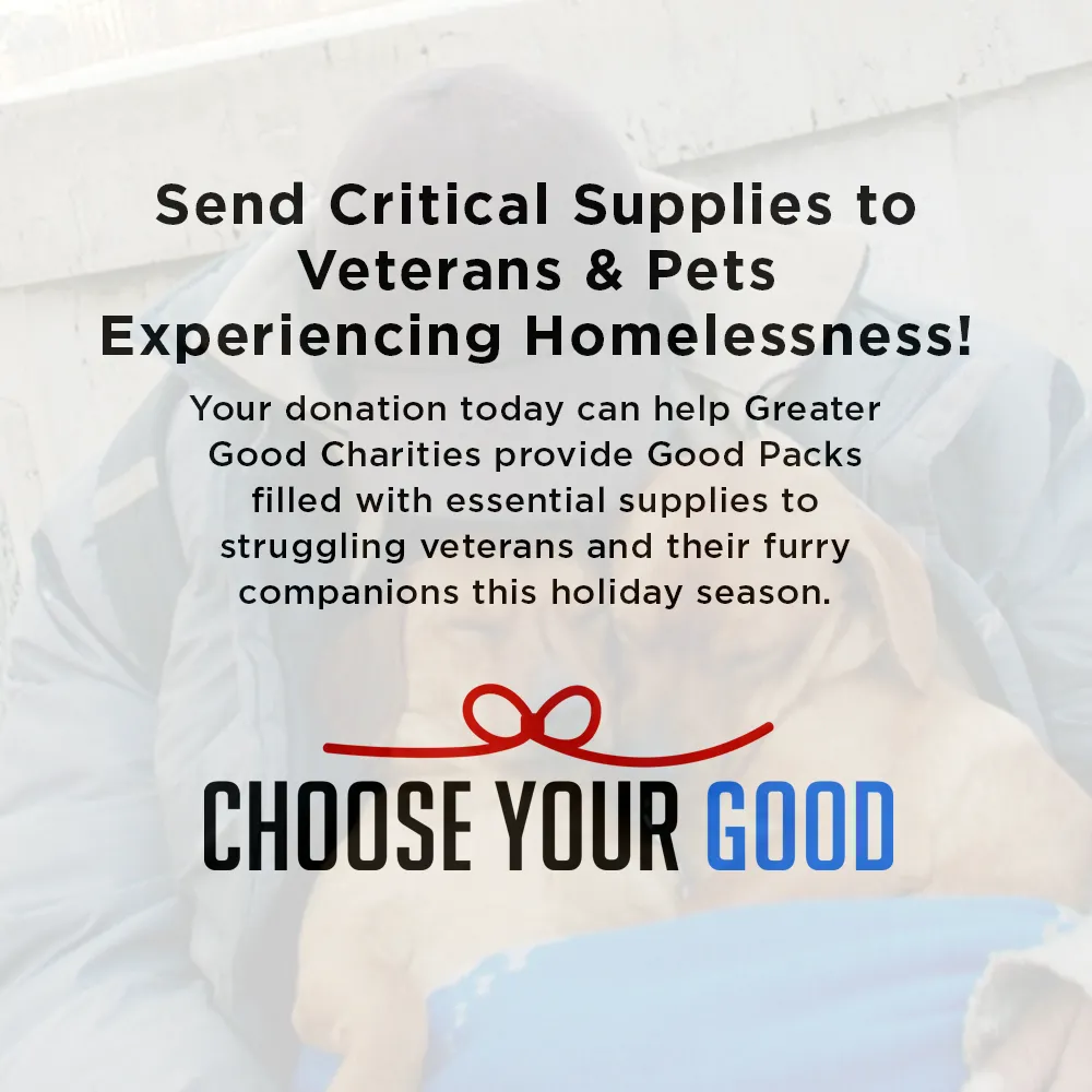 Send Critical Supplies to Veterans & Pets Experiencing Homelessness