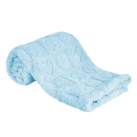 Sherpa Fleece Baby Blanket Heart Checkered Blanket, Ultra Soft Fluffy Premium Baby Blankets for Boys Girls, Cozy Infant Toddler Newborn Receiving Blankets for Crib Stroller 3040 (Blue)