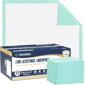 Tear-Resistant Bed Pads Disposable 48" X 36" Extra Large 215 Gram Heavy Duty Absorbency Chucks Pads Disposable Adult Thickened Pee Pads for Adult Elderly Puppy Pads for Training, 10 Pads