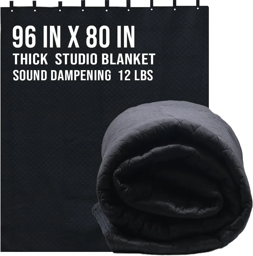 Tools Studio Grommeted Sound Dampening Blanket XL 96 in. x 80 in. Light Blocker, Sound Absorbing, Insulated Blanket