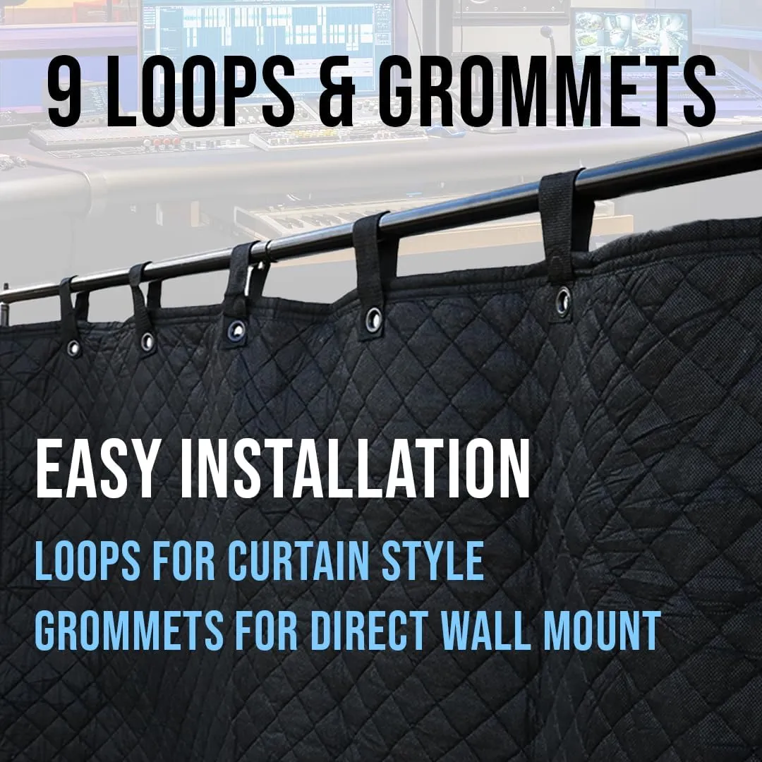 Tools Studio Grommeted Sound Dampening Blanket XL 96 in. x 80 in. Light Blocker, Sound Absorbing, Insulated Blanket