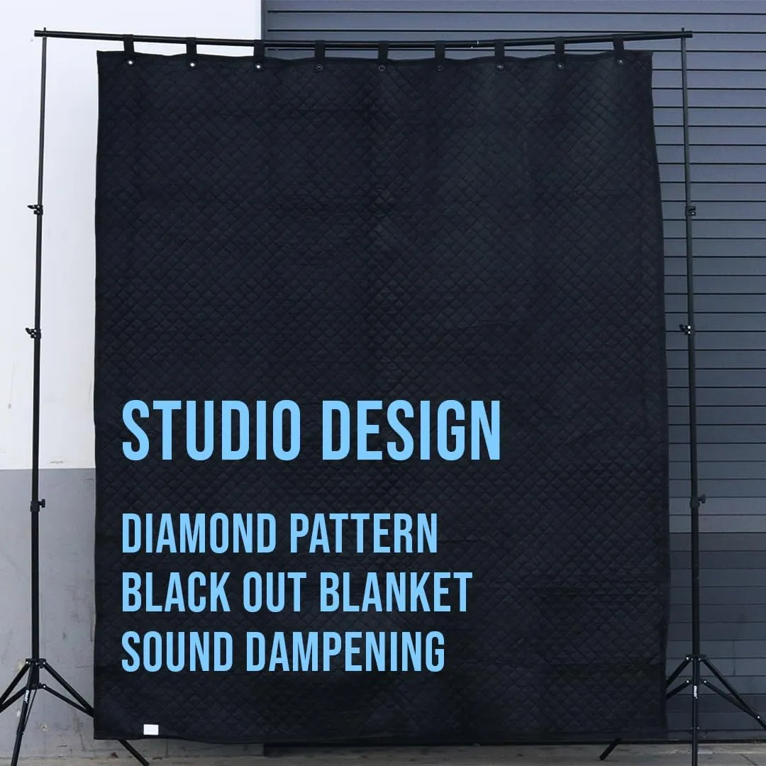 Tools Studio Grommeted Sound Dampening Blanket XL 96 in. x 80 in. Light Blocker, Sound Absorbing, Insulated Blanket