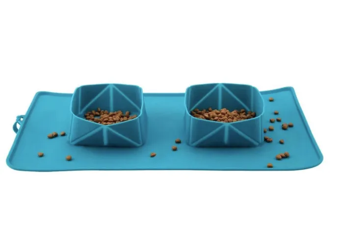 Waterproof Silicone Collapsible Dual-Use Bowl For Pet