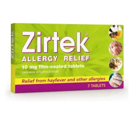 Zirtek Allergy Relief 7 Tablets